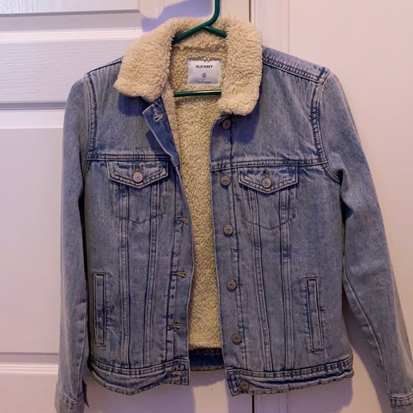 Denim Faux Wool Jacket - Picture 1 of 4